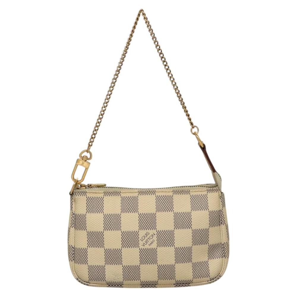 LOUIS VUITTON Damier Azur Mini Pochette Accessoires Pouch N63005 Auth sw224 - Picture 13 of 16